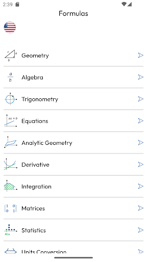 Android application Math Formulas Basic screenshort