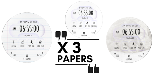 Watch Face Paper Wear OS