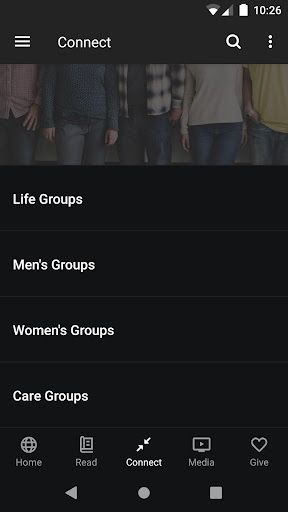 Christ Fellowship Home Screen 2