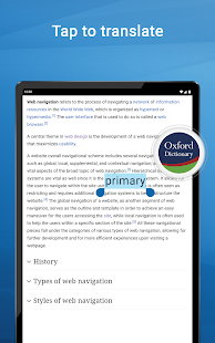 Oxford Dictionary & Thesaurus Screenshot