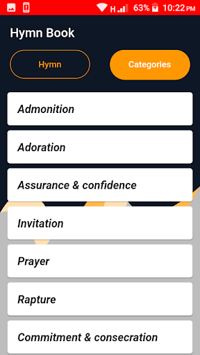Hymn book Screen 2