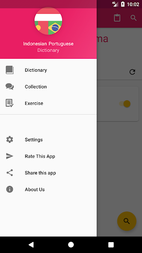 Android application Indonesian Portuguese Offline screenshort