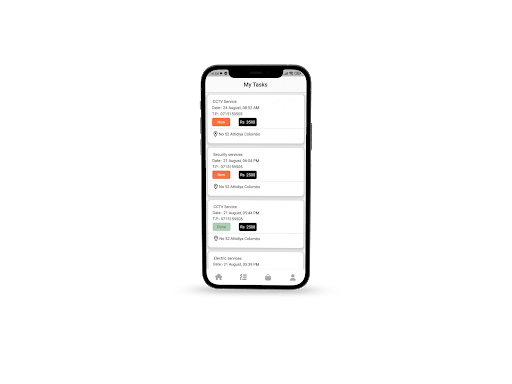 Android application Ranj Services screenshort