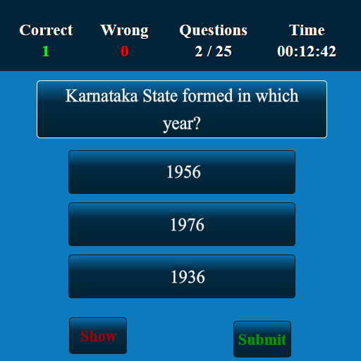 Karnataka MCQ Screen 3