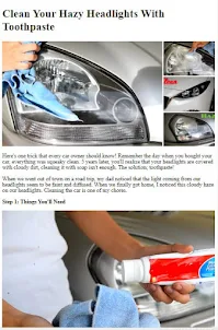 如何清潔汽車前燈