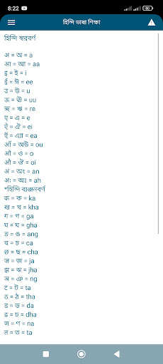 বাংলা থেকে হিন্দি ভাষা শিক্ষা Screenshot 4 - AppWisp.com