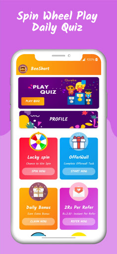 Bee Short - Get rewards to play Quizzes