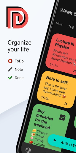 Android application Daily - organize your life! screenshort