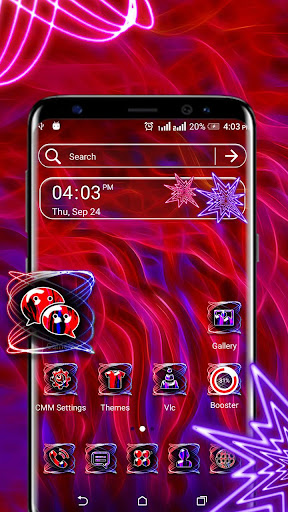 Android application Visual Wave Art Theme screenshort