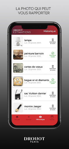 Drouot Estimations Screen 3