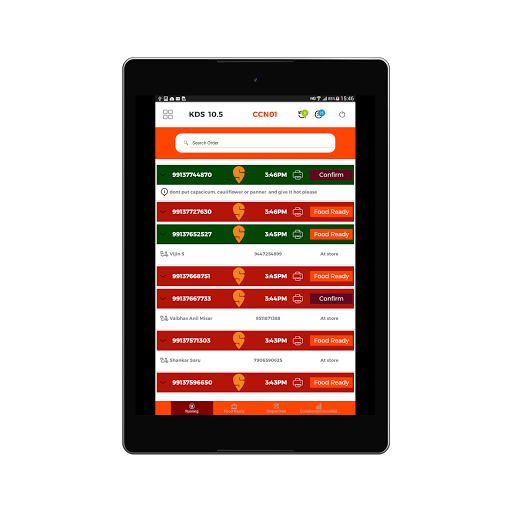 Android application BBQ KDS screenshort