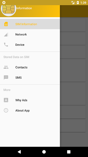 Android application SIM Card Info screenshort