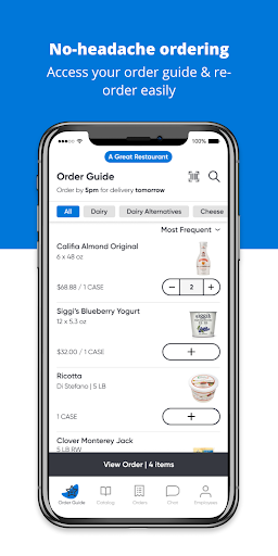 Android application Troia Foods screenshort