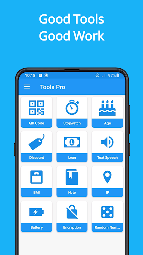 Android application Tools Pro screenshort