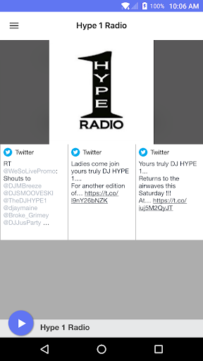 Android application Hype 1 Radio screenshort