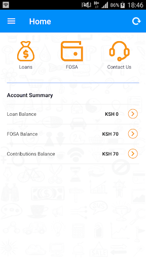 Android application Kopesi screenshort
