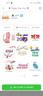 Happy New Year 2022 WAStickerApps HPnewyear2020 APK screenshots 4