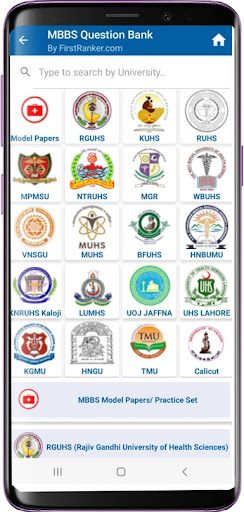 MBBS Question Bank, MBBS Notes Screen 3