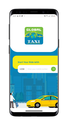 Android application Global Taxi Customer screenshort