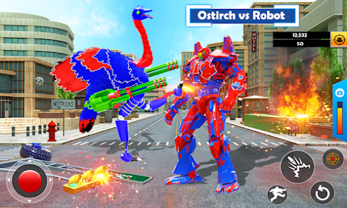 Ostrich Air Jet Robot Car Game