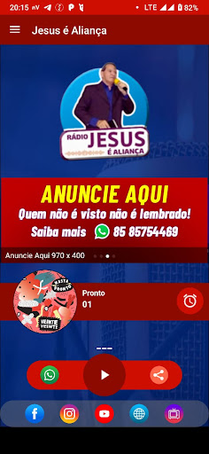 Android application Rádio Jesus é Aliança screenshort