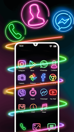 Download Neon Icon Changer App Glow App Icon Design Apk Latest Version App By Peak Stick For Android Devices