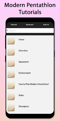 Android application Easy Modern Pentathlon Tutoria screenshort