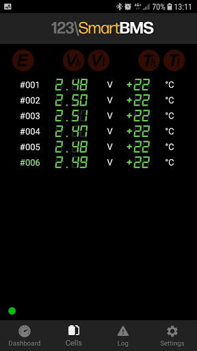 123SmartBMS Screen 2