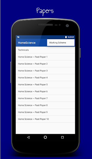 HomeScience Notes&Papers F1-F4 Screen 3