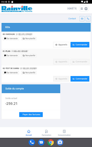 Rainville - Espace Client Screen 3
