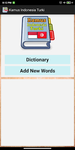 Android application Indonesian Turkish Dictionary screenshort
