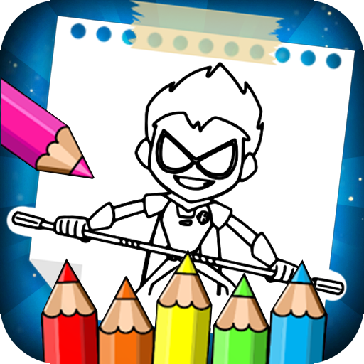 Teen the titans coloring go cartoon game