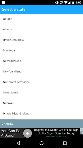 Canadian Driving Tests Screen 2
