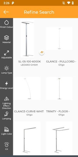 AR Luminaire Screen 3