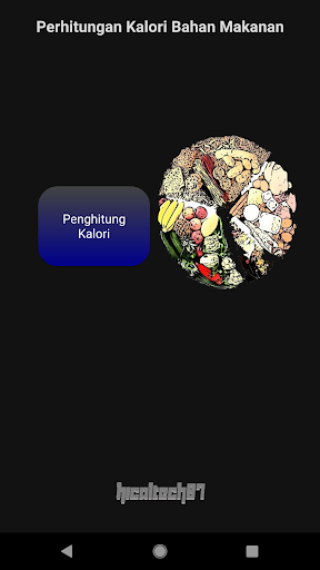 Android application Penghitung Kalori Makanan screenshort