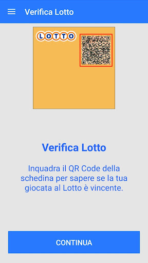 Android application Verifica Vincite Lotto screenshort