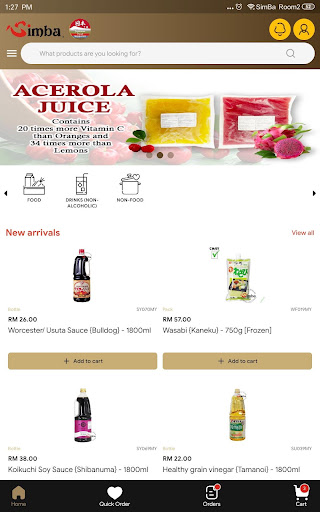 Android application Simba E-shop Malaysia screenshort