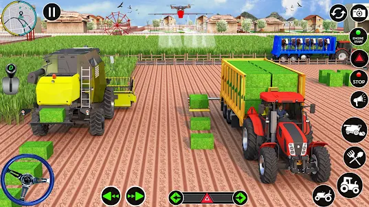 Tractor Game Sim Farming Game