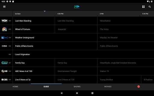Screenshot of HomeStreamTV