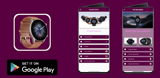 Android application Amazfit GTR 3 Guide screenshort