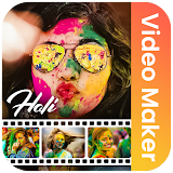 Holi Video Maker With Song icon