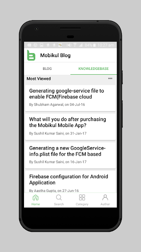 Screenshot of WordPress Blog App Builder