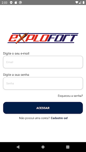 Android application ServExplo screenshort