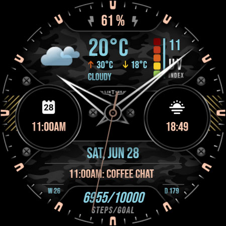Weather Watch Face 074 screenshot 8