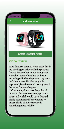 Smart Bracelet Fitpro help Screen 2