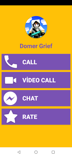 Android application Domer Grief Video Call - Chat screenshort