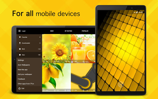 Screenshot of Yellow Wallpapers 4K