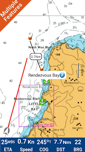 Android application Montserrat GPS Nautical Charts screenshort