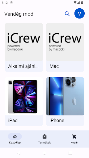 iCrew Shop Screen 2