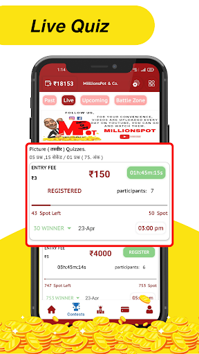 MillionsPot Screen 2